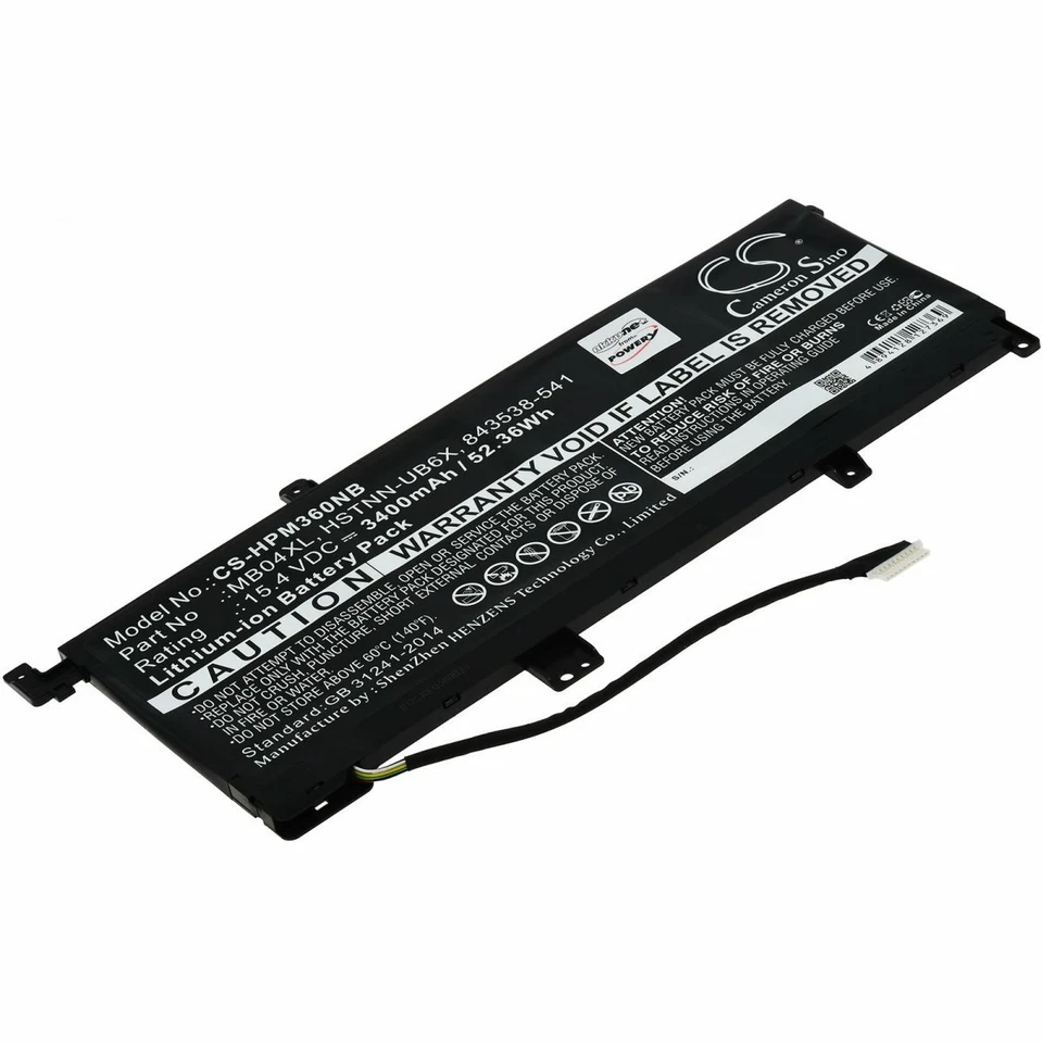 Akku für Laptop HP Envy X360 15-AQ118CA 15,4V 3400mAh/52,4Wh Li-Ion Schwarz - Bild 1 von 1
