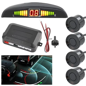 Reverse Backup Sensors Parking Radar System for Cars, 4 Parking Waterproof Detec - Picture 1 of 12