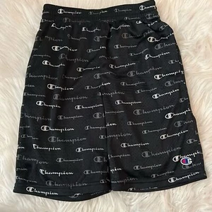 Champions Black Logo Basketball Shorts Size Large - Picture 1 of 3