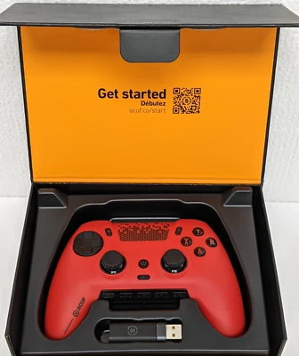 SCUF Envision Pro Wireless Controller  for PC Only Black Faceplate Red - Image 1 of 4