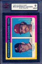 1975 TOPPS OPC O PEE CHEE Baseball #312 Nolan Ryan Carlton Leaders KSA 9 MINT