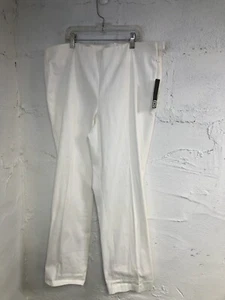 Liz Claiborne WHITE Side ZIP Dress PANTS Size 12 - Picture 1 of 4