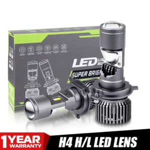 2X H4 Mini Bi-LED Projector Lens 100W 50000LM Hi-Lo Bulb Headlight Retrofit 9003 - Picture 1 of 16