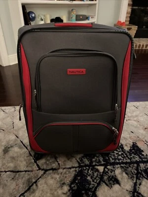Equipaje de viaje Nautica ruedas rodantes rojo y gris, 4w Foto 1 de 4