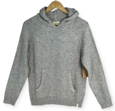 Suéter Suéter con Capucha Bixby Nomad Niñas Grande 12/14 Gris Jaspeado Nuevo con Etiquetas Foto 1 de 4