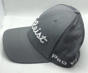 Sombrero de golf Titleist Golf Tour malla ajustable GRIS/BLANCO Pro V1 logotipo FJ - Imagen 1 de 3