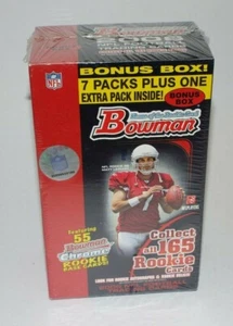 Bowman Chrome Bonus Box 2006 NFL Football Trading Cards 7 Packs 1 Extra Pack - Picture 1 of 8