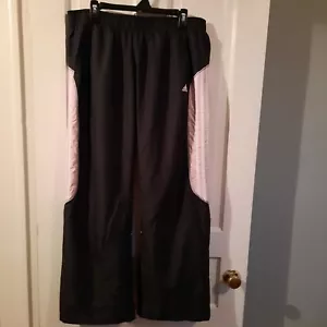 Ladies ADIDAS Blank And Pink Loose Straight Athletic Track Pants Sz XL EUC - Picture 1 of 9