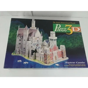 Vintage 1994 Puzz-3D Alpine Castle | Super Challenging 3D Puzzle Milton Bradley - Picture 1 of 8