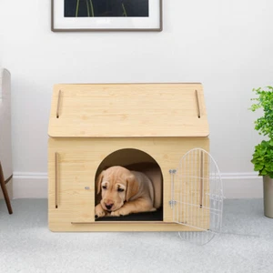 Cat Tent Bed Pet Detachable Shielder with Iron Door Kitten House Dog Kennel Cage - Picture 1 of 11