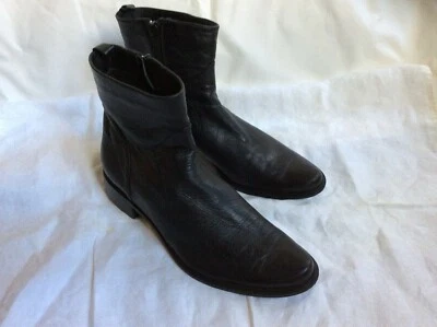 Черные кожаные сапоги Lavorazion Artigiana размер 36 (европейский размер обуви)) - Изображение 1 из 4