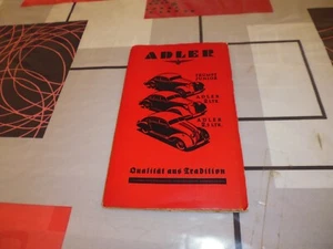 Carte géographique Allemagne pub automobile Adler 1940/1941 - Imagen 1 de 10