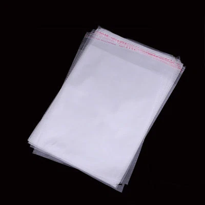 5" X 6" + 1 Clear Poly Bags w/Self-seal Lip and Tape 1.5 mil Pack USA SELLER - Image 1 of 2