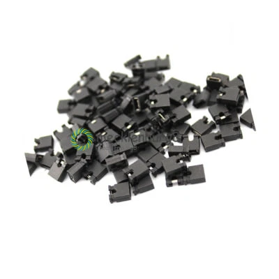 MARK 100Pcs of Black 2.54mm Jumper Cap, Shorted Cap Housings 2.54MM