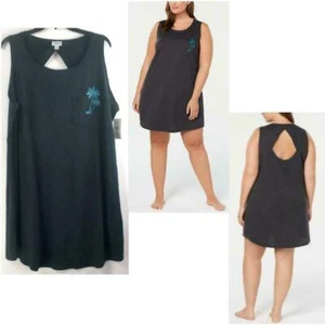 Camisa para mujer Jenni by Jennifer Moore plus espalda peekaboo gris 2X - Imagen 1 de 2