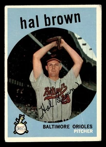 1959 Topps Hal Brown #487 GD Baltimore Orioles - Imagen 1 de 2