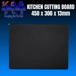 Kitchen Cutting Board 450 x 300 x 13mm BLACK - Picture 1 of 4