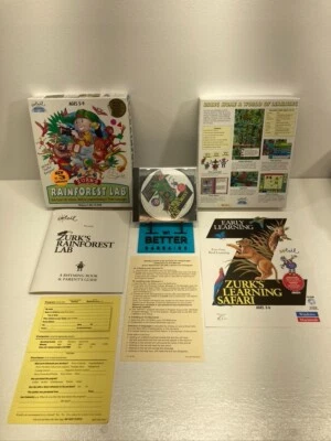 ZURK'S RAINFOREST LAB - LIFE SCIENCE & MATH CD-ROM (1999) Win PC Mac Ages 5-9 - Image 1 of 4