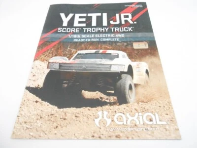 Axial Yeti JR. Score Trophy 4WD Instruction Manual 1/18 Scale Electric Buggy - Image 1 of 3