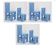 Jekca Homebuilder Builder Lite Toddler Chair Stool Furniture Hbd-314 Light Blue