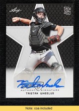 2020 Leaf Perfect Game National Showcase 1/1 Tristan Wheelus #BA-TW2 Auto 1t3