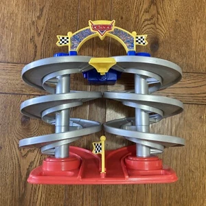 Vintage Disney Cars Spiral Speedway Race Track Mattel 1997 1999 Sound Works - Picture 1 of 12