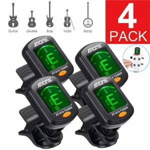 4Pcs Digital Chromatic LCD Clip-On Electric Tuner for Guitar Bass Ukulele Violin - Picture 1 of 12