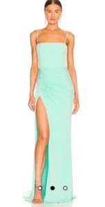 Katie May tolles Kate Kleid Medium türkis geraffter Schlitz rückenfrei supercharged neuwertig MED - Bild 1 von 14