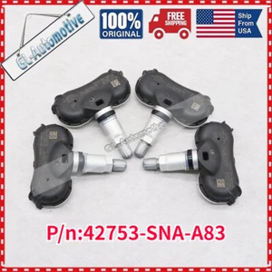 Set (4) TIRE PRESSURE SENSOR TPMS For Honda CR-Z Insight Odyssey Element Civic - Picture 1 of 12