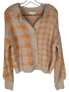 Blu Pepper Women's Juniors Medium Cardigan 4 Button Sweater - Picture 1 of 15
