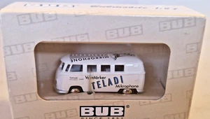 Bub 06558 Teladi modello pubblicitario VW T1 Bus, Bulli Bubmobile 1:87 modellino auto nuovo + scatola originale - Foto 1 di 5