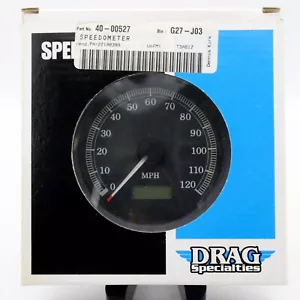 Drag Specialties Programmable Electronic 3 3/8" Speedometer MPH 2210-0389 Black - Bild 1 von 10