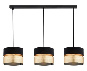FKL DESIGN Home Deco Deckenlampe Schwarz-Gold Deckenleuchte aus Serie N450-BZ3 - Bild 1 von 6