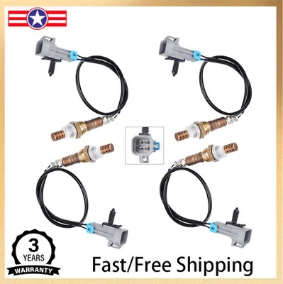 4x Up+Down O2 Sensor For 2003-05 Chevrolet Silverado 1500 GMC Sierra 1500 Yukon - Image 1 of 4