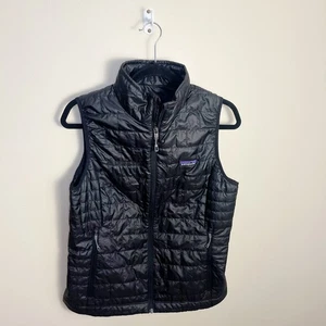 Patagonia Women's Nano Puff Vest Size M Black New - Picture 1 of 11