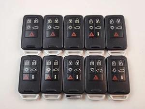 ORIGINAL LOT OF 10 VOLVO 07-18 OEM SMART KEY LESS ENTRY REMOTE FOB TWO BATTERIES - Picture 1 of 16
