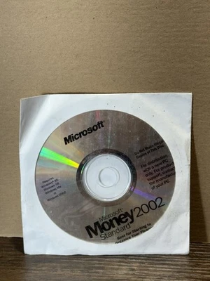 VTG Microsoft Money 2002 Standard For Windows CD ROM Software w/ COA Sealed! - Image 1 of 3
