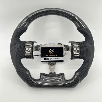 For Infiniti G35 2003-2008 real carbon fiber steering wheel /without  buttons — 第 1/4 张图片