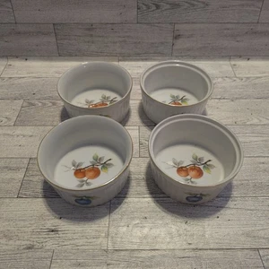 VTG Andrea By Sadek Fruit & Butterfly Oven to Table Cookware Ramekins SET OF 4 - Picture 1 of 9
