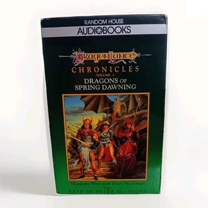 Dragons of Spring Dawning Audio Cassette 1990 Weis Hickman Dragonlance TSR Fanta - Imagen 1 de 6