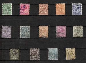 Great Britain 1912 George V Scott's #159 - #172 Complete, 5 Views, Cat$100++ - Picture 1 of 5