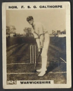 PHILLIPS - CRICKETERS (PINNACE) - #142C HON F S G CALTHORPE, WARWICKSHIRE - Picture 1 of 2