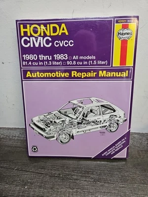 Manual de reparación Haynes Honda Civic 1980-1983 42021 Foto 1 de 4