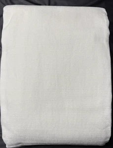 1 - Restaurationsbeschläge RH gebürstetes Leinen Baumwolle Vorhang Panel 50x108 - weiß - Bild 1 von 6