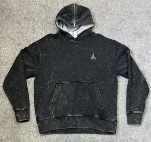 Men’s Nike Jordan Flight Heritage Fleece Hoodie - Black/Cement Grey - Medium - Picture 1 of 11
