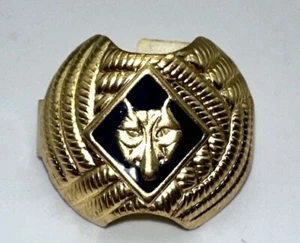 BOYS SCOUTS OF AMERICA NECKERCHIEF SLIDE WOLF CUB SLIDE VINTAGE BSA MEMORABILIA - Picture 1 of 3