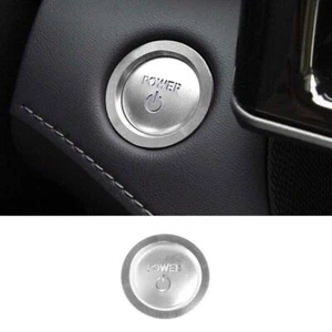 Cubierta del interruptor botón de arranque encendido aluminio plateado para Toyota Highlander 2020-23 - Imagen 1 de 5