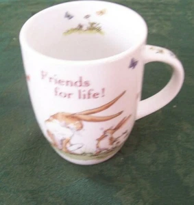 KONITZ Germany Coffee Tea Hot Cocoa Cup Mug FRIENDS FOR LIFE! Rabbit 07333 - Picture 1 of 1