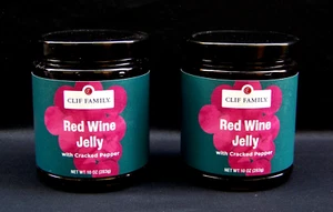 LOT Of (2) Clif Family Winery ~ Gourmet ~ Organic Red Wine Jelly 10 Oz Ea. - Picture 1 of 3