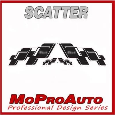 2016 Ford Focus Pro Grade 3M Vinyl SCATTER Side Stripes Decals Graphics K89 Foto 1 de 4